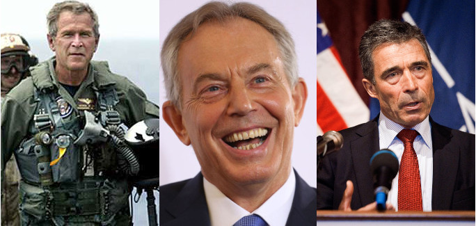 IS' fødselshjælpere: Bush, Blair og Fogh
